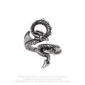 Alchemy Gothic AG-R245 Dragons Lure ring - UK Size: Q-T (adjustable)