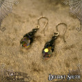 Alchemy Gothic E437C Emyrean Tear earrings (pair) - Clear Aurora