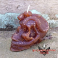 TDDCC Serpent Skull Candle - Dragon Amber - Unscented