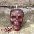TDDCC Day of the Dead Sugar Skull Candle - Dragon Amber - Unscented