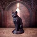 Alchemy Gothic V113 Faust`s Familiar -- Cat Candlestick [candle not included]