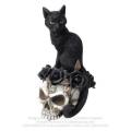 Alchemy Gothic V71 Grimalkin`s Ghost - resin cat skull ornament