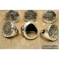 Stainless Steel Egyptian Eye of Ra Ring Size 8 (US) | Q (UK)