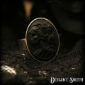 Deviant South Small Madame Squelette Black Out Cameo Silver Adjustable Ring