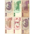 **R1 START - 6 X Zimbabwe Notes