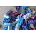 100 VARIOUS BUILDING BLOCKS - DO FIT ON LEGO - AS PER SCAN - WILL COMBINE POSTAGE