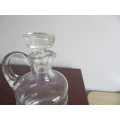HANDCRAFTED GLASS DECANTER - APPR. 115 MM DIAM. - 200 MM HIGH