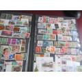 OLD STOCK BOOK A- LOADED WITH 16 PAGES OF LOCAL AND INTERNATIONAL STAMPS - AS PER SCAN - MD