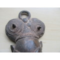 UNKNOWN METAL MASK - APPR. 140X 50 MM - AS PER SCAN