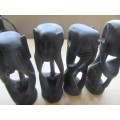 4 CARVED WOODEN MONKEY FIGURES - AS PER SCAN