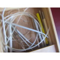 PLYWOOD KNITTING NEEDLE BOX WITH NEEDLES - AS PER SCAN - BC