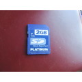 PLATINUM 2GB SECURE DIGITAL CARD - LD