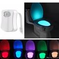 LED Toilet Nightlight - 8 Colors, Smart Motion Detection, Universal Fit, Energy Efficient