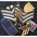Mixed lot military items SADF and more