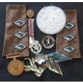 Mixed lot military items SADF and more