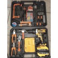 Cordless Drill Combo (20V) and DIY Hand Tool 48 Piece set