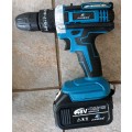 48V Lithium-Ion 4-in-1 Cordless Brushless Drill & Angle Grinder Tools Set