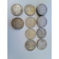 Job Lot 5 Shillings/ Crown x 18 Coins