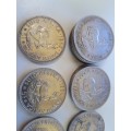 Job Lot 5 Shillings/ Crown x 18 Coins