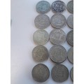 Two Shillings x 22 coins