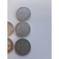 One Shilling x 8 coins