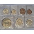 1967 South Africa Short set Silver R1.00