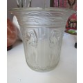 Stunning Art Deco - Lalique Style Part clear part frosted  - Water Maidens Vase