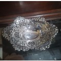 A delightful Sterling cutaway Bonbon Dish