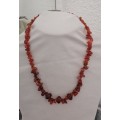 A Fine carnelian and crystal Necklace