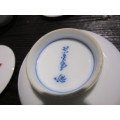 Cobalt blue Japanese Aritware Teaset Signed ( Blue Orchid)