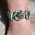 NAVAJO Green Turquoise Silver bracelet