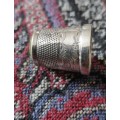 DORCAS ENGRAVED  No5 SILVER THIMBLE