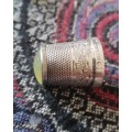 DORCAS ENGRAVED  No5 SILVER THIMBLE