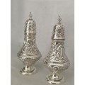 A Fine Sterling Condiment set Salt and Pepper perrettes