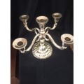 A large silver hallmarked 925  Biedermeyer style German candelabra
