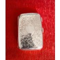 A beautiful engraved sterling ladies card case