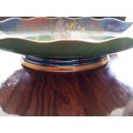 A immaculate Green lusterware art deco footed bowl