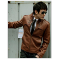 Men Leather Jacket  CRAZY R389