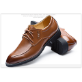 Men PU Leather Casual Shoes Classic Male Oxford Wedding Shoes CRAZY 450