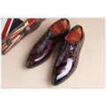 Men Wedding Shoes Oxford Big Sizes PU Leather Multi Colour Shoes Lace Up Business free shipping
