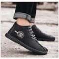 Men Genuine Leather  Gorgeus Winter Fur Boots Shoes Lace Up Breathable Soft Male Waterproof MAD R400