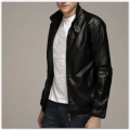 Men Cheap New 2018 Fahion  PU Leather  & Suede Male Biker Coat MAD R380