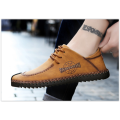 Limited Time Offer Men Genuine Leather Shoes Breathable Lace Up Business Fashion Male Flats MAD R400