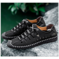 Limited Time Offer Men Microfiber Leather Shoes Breathable Lace Up Fashion Male Flats MAD R320