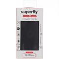 Superfly 12000mAh Power bank - Black