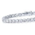 18ct White Gold Claw Set Diamond (7.28 Carats) Tennis Bracelet - Value over R220 000!!!