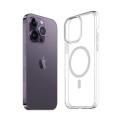 Wireless Mag-safe Magnetic Charging Clear Case For iPhone 14 Pro + Tampered Glass