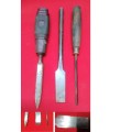 3 CHISELS INCLUDING AN ALFRID - AS PICTURES  - refer to pictures for condition