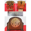 WORKING VINTAGE SMITHS ENFIELD CLOCK MOVEMENT & A ENFIELD CLOCK CASE  -   Read Desc & See Pictures