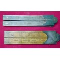 2 VINTAGE JOHN RABONE BOXWOOD RULER NO 1377 & NO 1380 -  PICTURES ARE PART OF THE DESCRIPTION